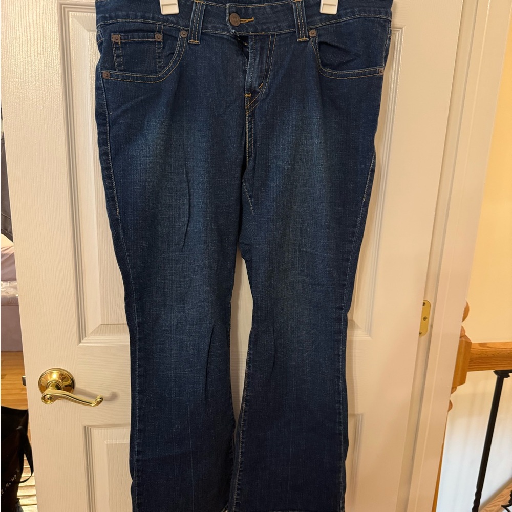 Levi's Blue Flare Wide Leg Jeans